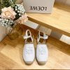 Brand LoeweLOEWE thick soled close toe slippers for fishermen, women's canvas and cowhide lezz0zcfqh