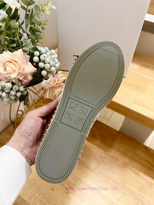 Brand LoeweLOEWE thick soled close toe slippers for fishermen, women's canvas and cowhide lezz0zcfqh - Image 10