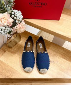 Women's and Men's 290Valentino Garavani/Valentino canvas new fisherman's shoes-Rivet decoratcji8yhsl