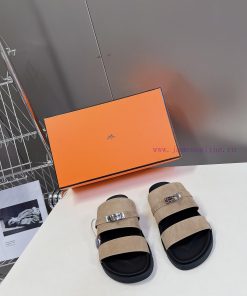 Male 10 Η ERMES Hermes Spring/Summer Classic Couple's Second Uncle Slippers Chypre Ugly Cutecujnueyb