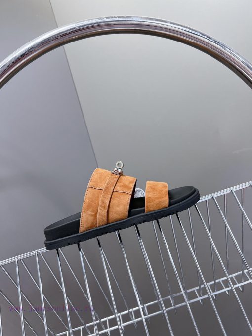 Male 10 Η ERMES Hermes Spring/Summer Classic Couple's Second Uncle Slippers Chypre Ugly Cutekhlwfa3c - Image 6