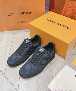 LV new white shoes men's checkerboard seriesMen's casual business travel shoes are full of calgh8eso