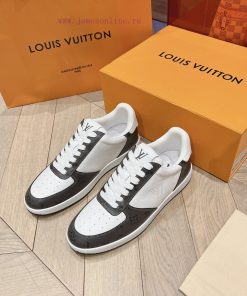 LV new white shoes men's letter seriesAlphabet color blocked pure cowhide 3D printed breatharpd2tp6n