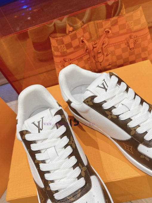 LV new white shoes men's letter seriesAlphabet color blocked pure cowhide 3D printed breathael1x8e8p - Image 7