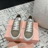 Miu Miu | Miu Miu 24/Autumn/Winter New Canvas British Style Strap Thick Bottom Casual ShoesTtd514adx