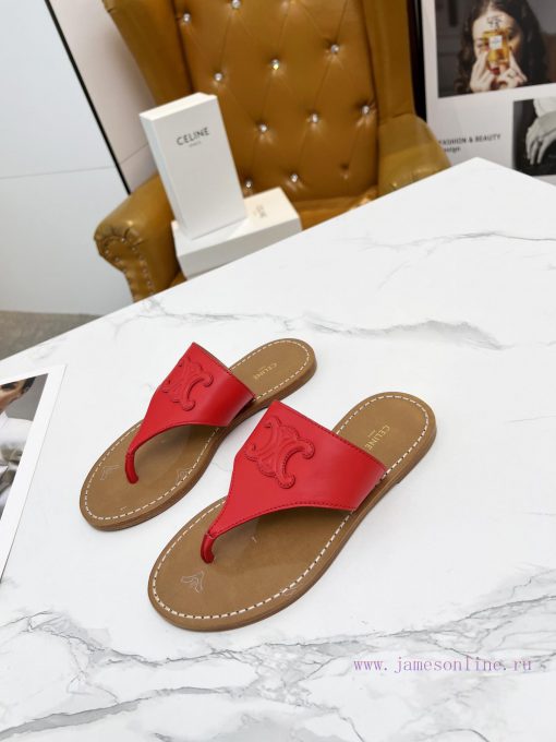 CELINE's 2024 Spring/Summer New Product: Toe Clamping Shoes. The upper is made of calf leathyo0s7cgm - Image 3