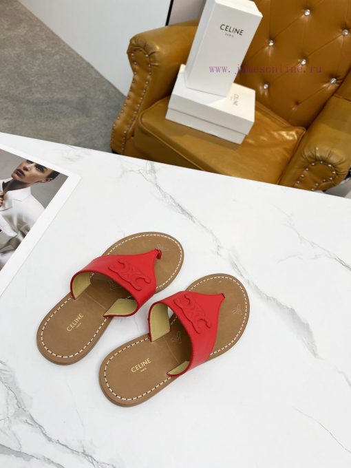 CELINE's 2024 Spring/Summer New Product: Toe Clamping Shoes. The upper is made of calf leathyo0s7cgm - Image 4