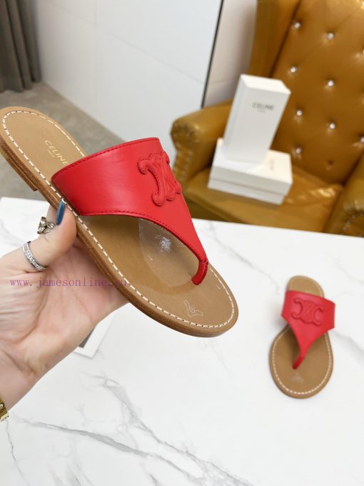 CELINE's 2024 Spring/Summer New Product: Toe Clamping Shoes. The upper is made of calf leathyo0s7cgm - Image 6