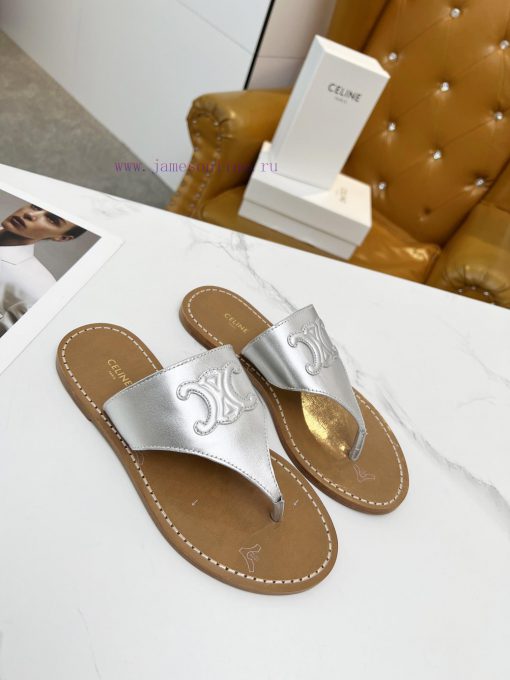 CELINE's 2024 Spring/Summer New Product: Toe Clamping Shoes. The upper is made of calf leathdn3pta78 - Image 3
