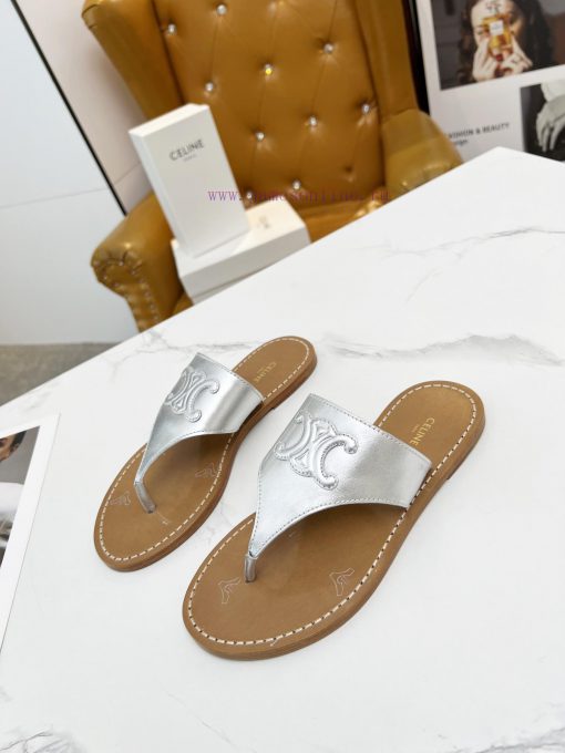 CELINE's 2024 Spring/Summer New Product: Toe Clamping Shoes. The upper is made of calf leathdn3pta78 - Image 4