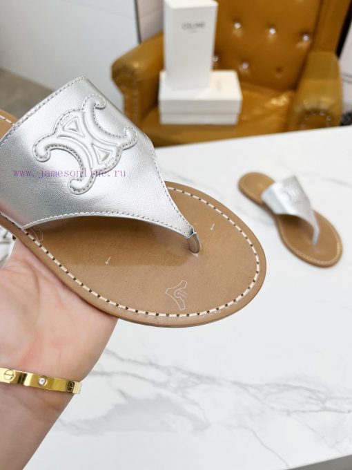 CELINE's 2024 Spring/Summer New Product: Toe Clamping Shoes. The upper is made of calf leathdn3pta78 - Image 6