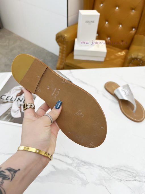 CELINE's 2024 Spring/Summer New Product: Toe Clamping Shoes. The upper is made of calf leathdn3pta78 - Image 10