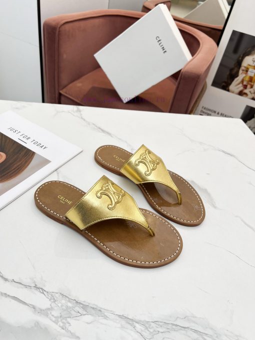 CELINE's 2024 Spring/Summer New Product: Toe Clamping Shoes. The upper is made of calf leath91dloz61 - Image 3