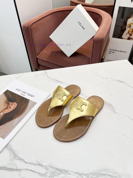 CELINE's 2024 Spring/Summer New Product: Toe Clamping Shoes. The upper is made of calf leath91dloz61 - Image 4