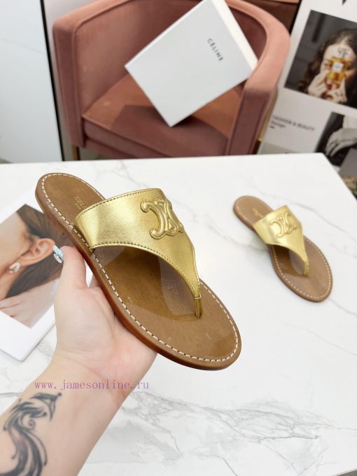 CELINE's 2024 Spring/Summer New Product: Toe Clamping Shoes. The upper is made of calf leath91dloz61 - Image 7