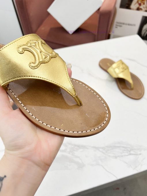 CELINE's 2024 Spring/Summer New Product: Toe Clamping Shoes. The upper is made of calf leath91dloz61 - Image 9