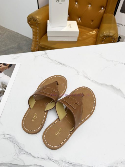 CELINE's 2024 Spring/Summer New Product: Toe Clamping Shoes. The upper is made of calf leathi1topg51 - Image 4