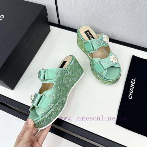Chanel Chanel 24p Spring/Summer New ProductsSlope heel, thick bottom water platform, full offc1c5wdx - Image 5