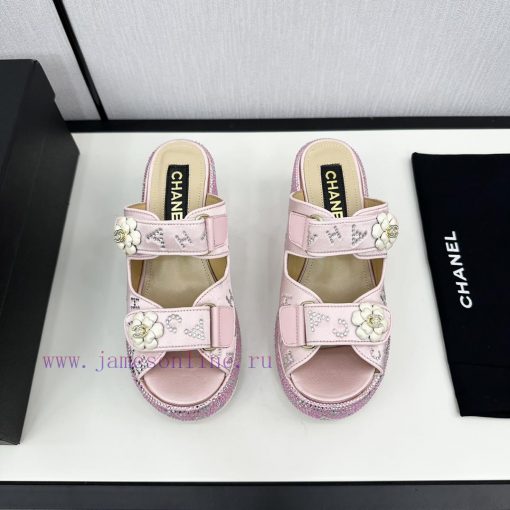 Chanel Chanel 24p Spring/Summer New ProductsSlope heel, thick bottom water platform, full of2nv6ky0g - Image 3
