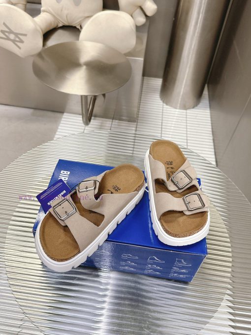 Birkenstock Birkenstock sandals in the same style as Kendou/White Lily2024 Spring New Arizonej3tkwqh - Image 5