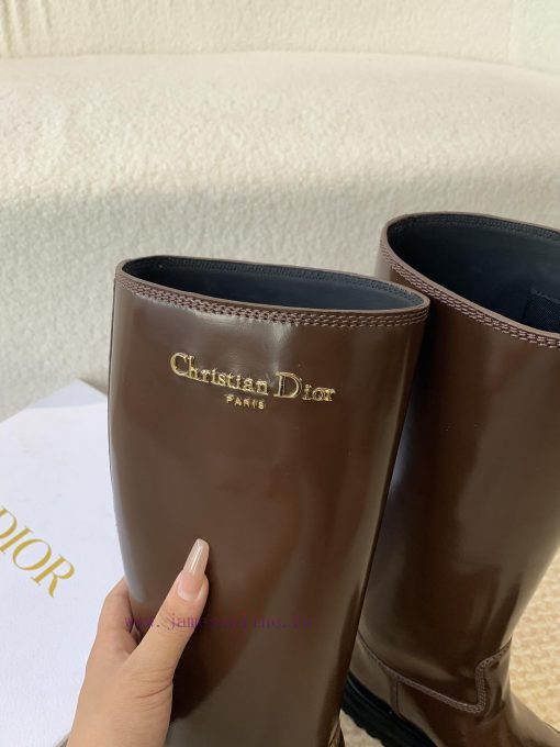 Dior 24ss new autumn and winter retro British style Block new knight boots round toe thick sj9ios6qv - Image 10