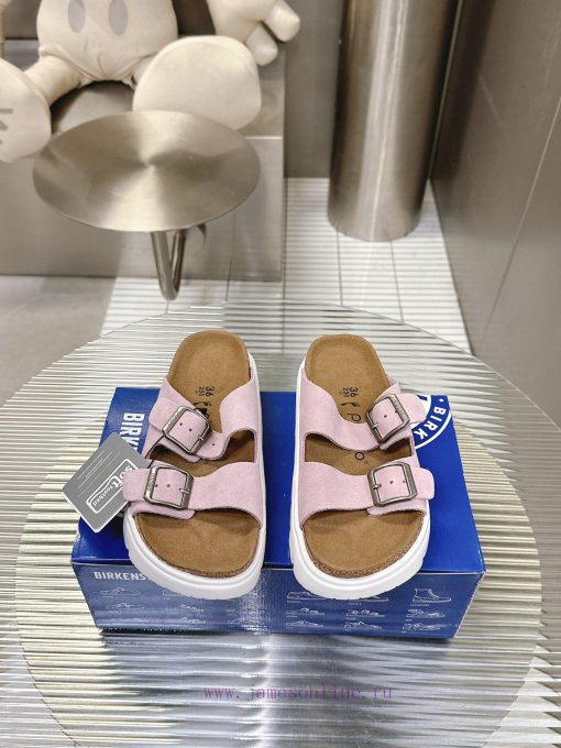 Birkenstock Birkenstock sandals in the same style as Kendou/White Lily2024 Spring New Arizontroxlavj - Image 2