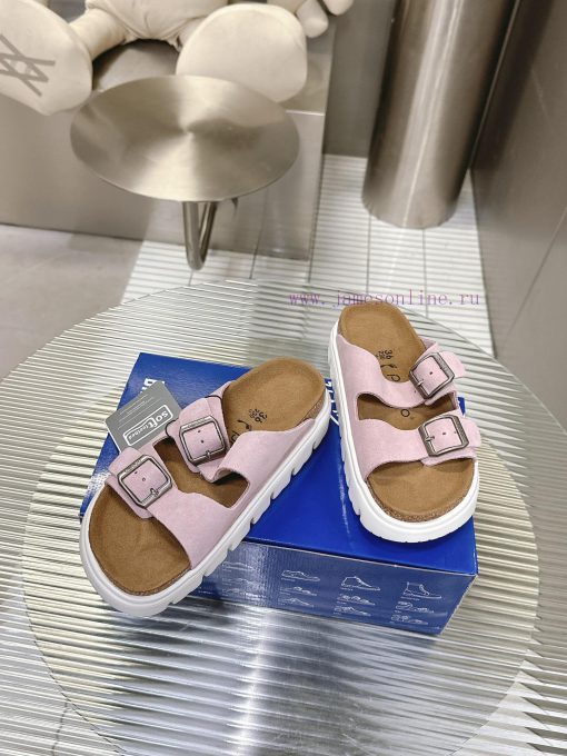 Birkenstock Birkenstock sandals in the same style as Kendou/White Lily2024 Spring New Arizontroxlavj - Image 5