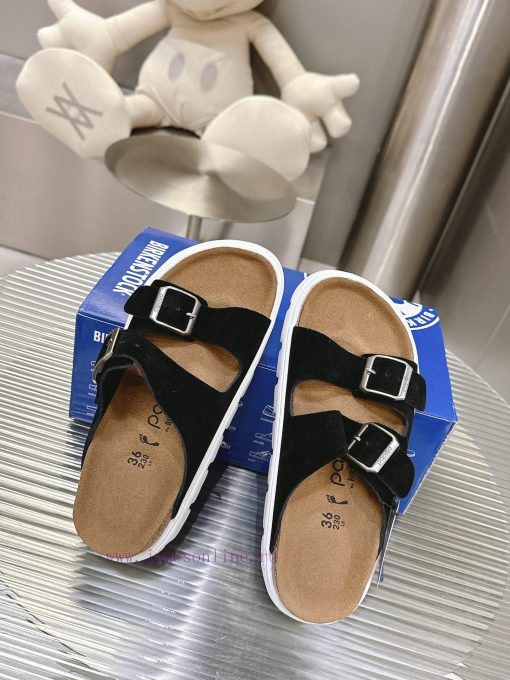 Birkenstock Birkenstock sandals in the same style as Kendou/White Lily2024 Spring New Arizonhz73o8kz - Image 6