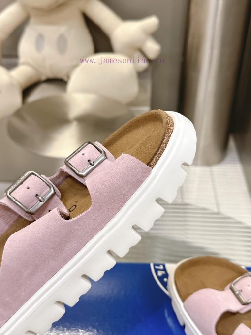 Birkenstock Birkenstock sandals in the same style as Kendou/White Lily2024 Spring New Arizontroxlavj - Image 9