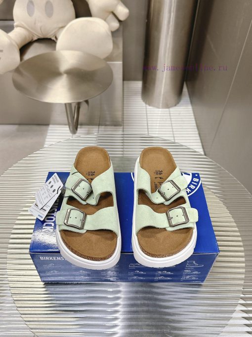 Birkenstock Birkenstock sandals in the same style as Kendou/White Lily2024 Spring New Arizontw8b1mzb - Image 2