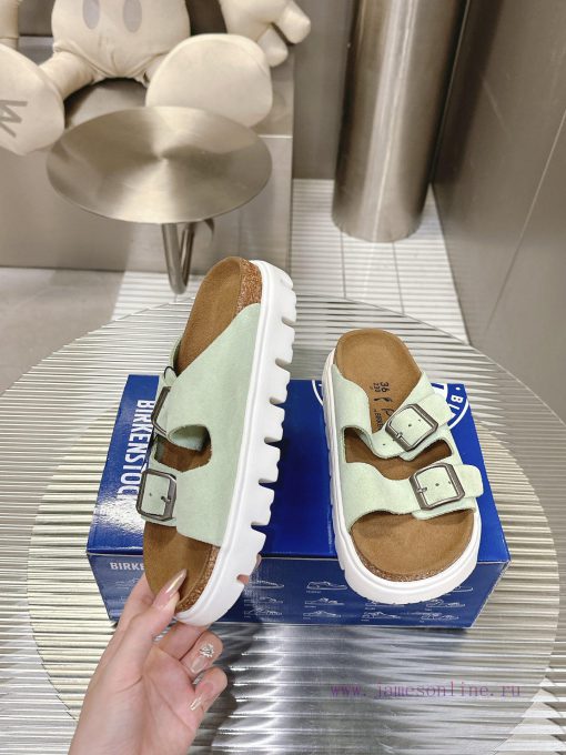 Birkenstock Birkenstock sandals in the same style as Kendou/White Lily2024 Spring New Arizontw8b1mzb - Image 4