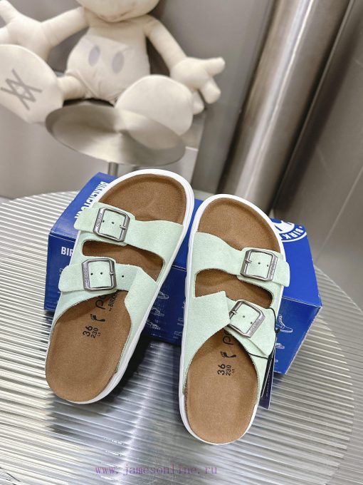 Birkenstock Birkenstock sandals in the same style as Kendou/White Lily2024 Spring New Arizontw8b1mzb - Image 6