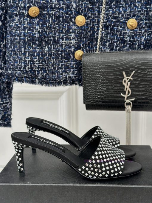 DoOLCE&GABBANA24SSpring and summer new product rhinestone high-heeled slippersThe fabric is mvhcq7le