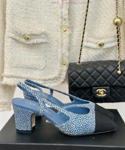 Chanel | Chanel Classic Sling BackColor blocked thick heel empty sandalsAlthough it is one oiw2ls0hu