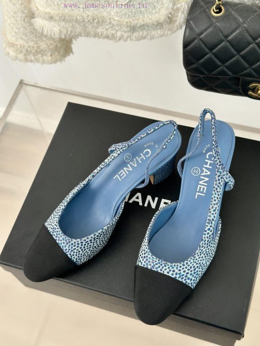 Chanel | Chanel Classic Sling BackColor blocked thick heel empty sandalsAlthough it is one oiw2ls0hu - Image 3