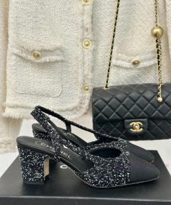 Chanel | Chanel Classic Sling BackColor blocked thick heel empty sandalsAlthough it is one olwb8j3vr