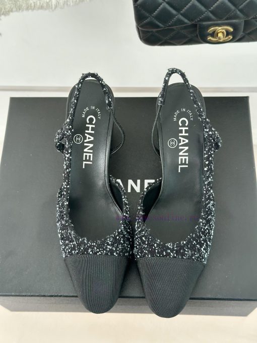 Chanel | Chanel Classic Sling BackColor blocked thick heel empty sandalsAlthough it is one olwb8j3vr - Image 5