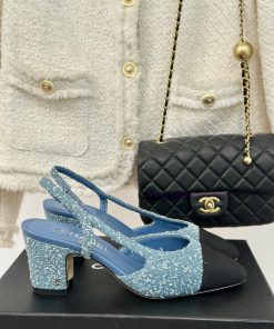 Chanel | Chanel Classic Sling BackColor blocked thick heel empty sandalsAlthough it is one oyj8lhqc8