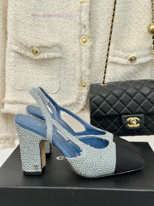 Chanel | Chanel Classic Sling BackColor blocked thick heel empty sandalsAlthough it is one o022nr6a2 - Image 2