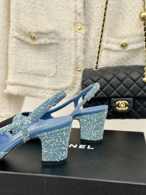Chanel | Chanel Classic Sling BackColor blocked thick heel empty sandalsAlthough it is one oyj8lhqc8 - Image 7