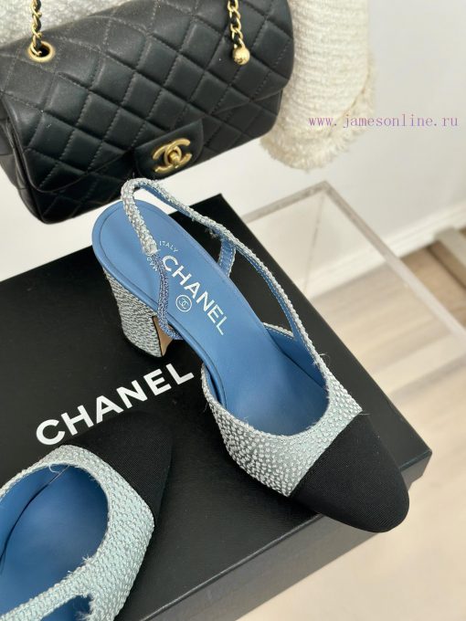 Chanel | Chanel Classic Sling BackColor blocked thick heel empty sandalsAlthough it is one o022nr6a2 - Image 6