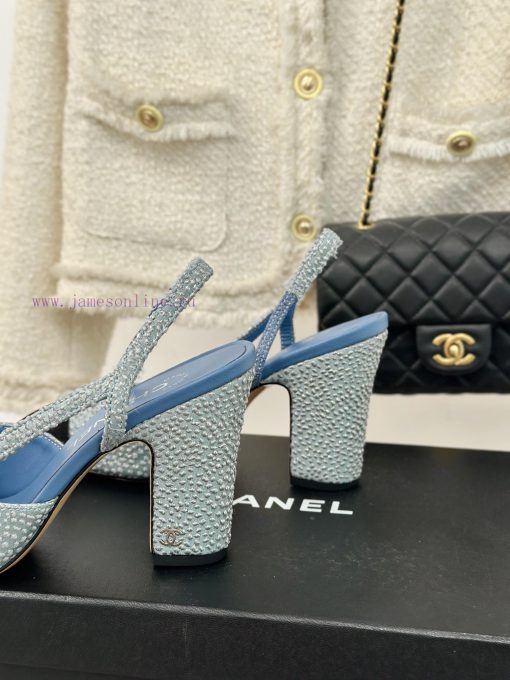 Chanel | Chanel Classic Sling BackColor blocked thick heel empty sandalsAlthough it is one o022nr6a2 - Image 7