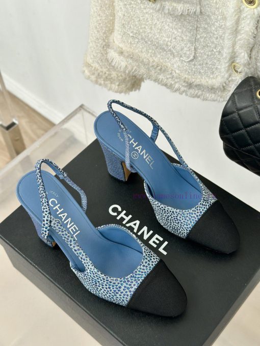 Chanel | Chanel Classic Sling BackColor blocked thick heel empty sandalsAlthough it is one or1xv1f9e - Image 4