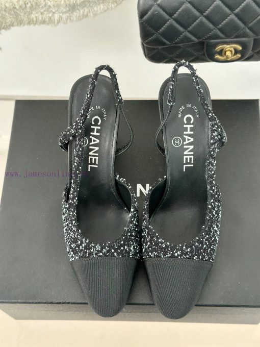 Chanel | Chanel Classic Sling BackColor blocked thick heel empty sandalsAlthough it is one oqpvm79re - Image 5
