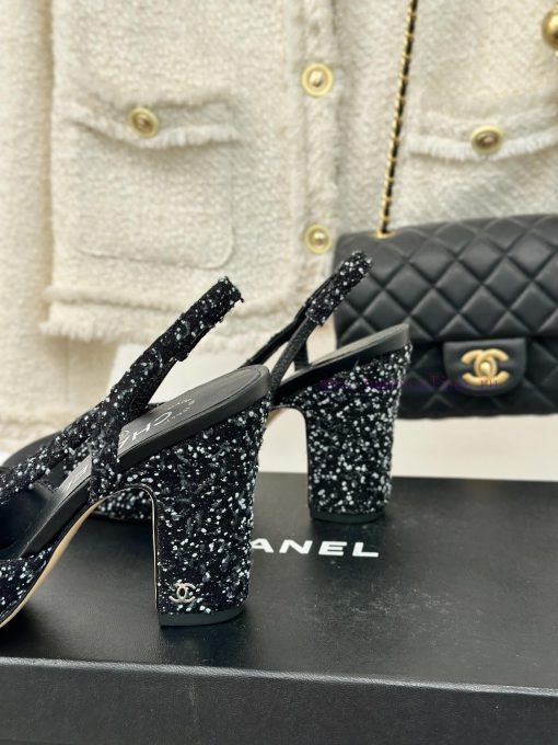 Chanel | Chanel Classic Sling BackColor blocked thick heel empty sandalsAlthough it is one oqpvm79re - Image 7