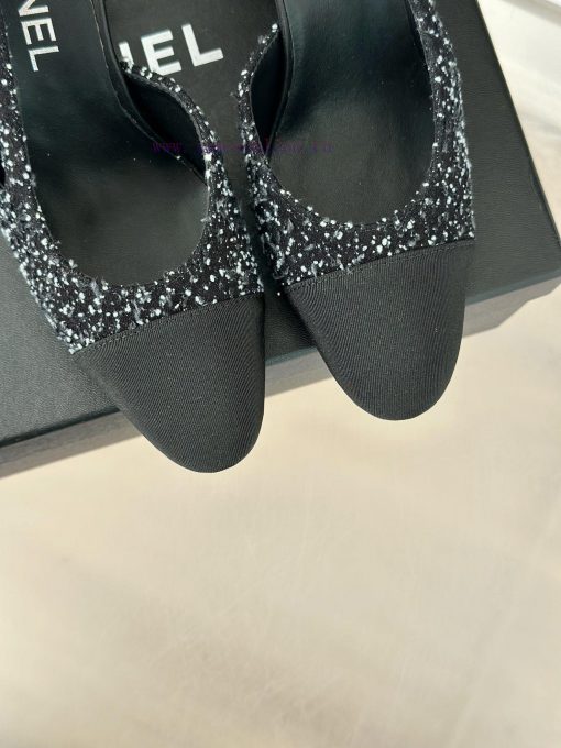 Chanel | Chanel Classic Sling BackColor blocked thick heel empty sandalsAlthough it is one oqpvm79re - Image 8