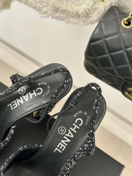 Chanel | Chanel Classic Sling BackColor blocked thick heel empty sandalsAlthough it is one oqpvm79re - Image 9