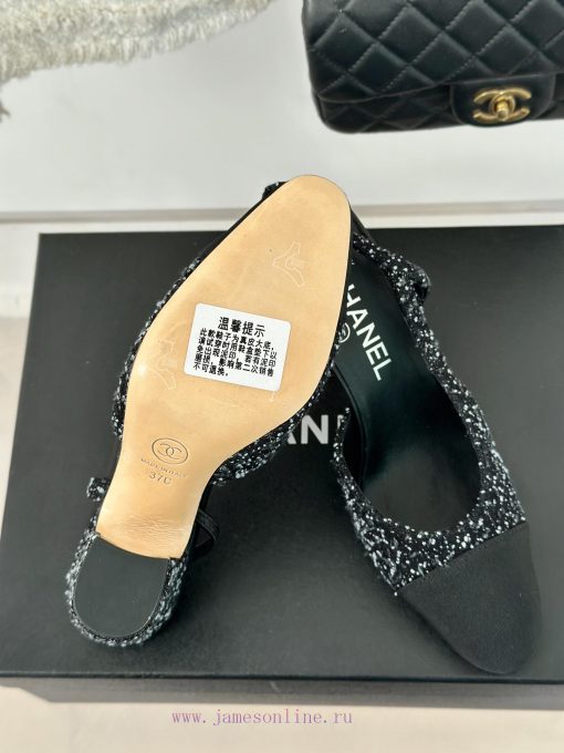 Chanel | Chanel Classic Sling BackColor blocked thick heel empty sandalsAlthough it is one oqpvm79re - Image 10