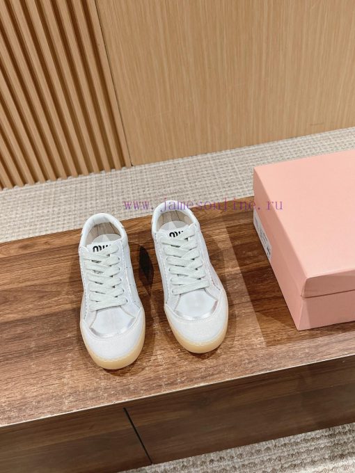 𝐌𝐢𝐮𝐌𝐢𝐮 Miu Miu's new American retro style~A must-have for dirty shoes with a stylish and styi4jc6a28 - Image 2