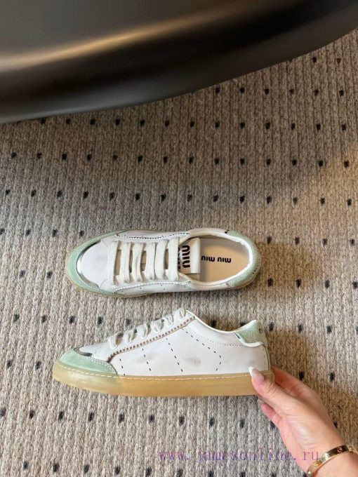 Top qualitymiumiu ss24 new arrival～Miu Home 2024 Autumn New Collection | Lace up Casual Shoexdmfynfn - Image 5